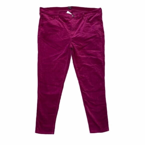 J. Crew Mercantile High Rise Skinny Fuchsia Pants - Picture 1 of 7